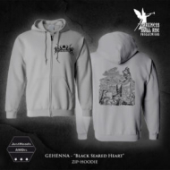 GEHENNA Black Seared Heart ZIPPED HOODIE SIZE L , PRE-ORDER