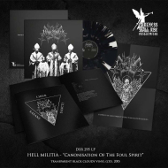 HELL MILITIA Canonisation Of The Foul Spirit LP TRANSPARENT BLACK CLOUDY , PRE-ORDER [VINYL 12"]