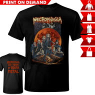 NECROPHAGIA Here Lies Necrophagia SHIRT SIZE M