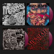 ABHORRENCE / DISGRACE / MESSIAH PARATROOPS Maggots: Original Artyfacts From the First Finnish Death Metal Era Part I 7"EP BOX SET VIOLET , PRE-ORDER [