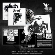 AMON Sacrificial / Feasting The Beast – LP (4th pressing) LP SPLATTER , PRE-ORDER [VINYL 12"]