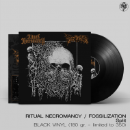RITUAL NECROMANCY / FOSSILIZATION Split LP BLACK [VINYL 12"]