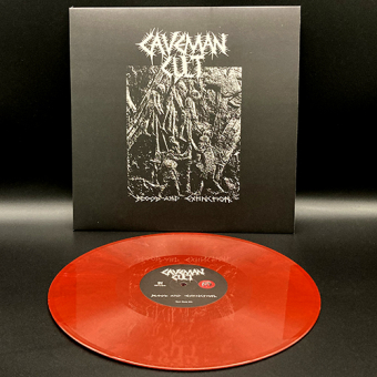 CAVEMAN CULT Blood and Extinction LP ORANGE / BLACK MARBLE [VINYL 12