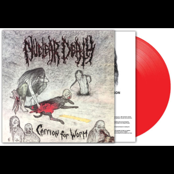 NUCLEAR DEATH Carrion For Worm LP RED , PRE-ORDER [VINYL 12"]