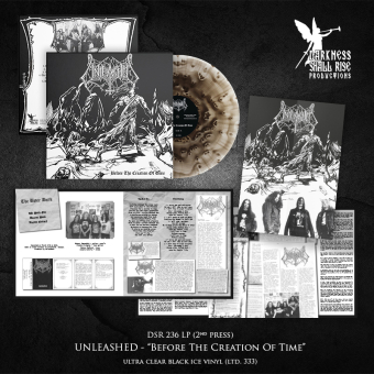 UNLEASHED Before The Creation Of Time LP ULTRA CLEAR BLACK ICE , PRE-ORDER [VINYL 12"]