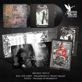 FESSUS / KILL THE LORD Pilgrims Of Morbidity / Decrowned II: Trinity Ablaze LP BLACK [VINYL 12"]