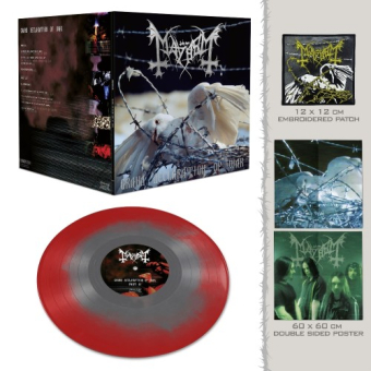 MAYHEM Grand Declaration Of War LP RED SILVER SUNBURST 25th anniversary edition , PRE-ORDER [VINYL 12