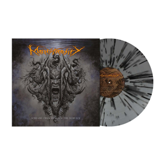 MONSTROSITY Screams From Beneath The Surface LP SILVER BLACK SPLATTER [VINYL 12"]