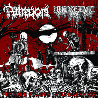 PUTREVORE / PUTREFACT Funebre Plague Into Darkness (RED)  [VINYL 7"]