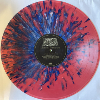 UNDEATH Lesions of a Different Kind LP , Clear Dark Red & Purple w/Light Blue Splatter [VINYL 12'']