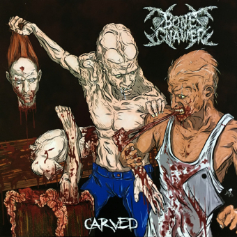 BONE GNAWER / THE SKELETAL Carved / Remains SPLIT LP [VINYL 12'']