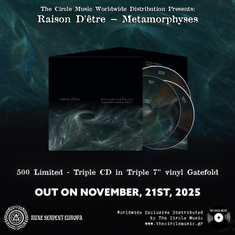 RAISON D'ETRE Metamorphyses - Triple CD in Triple 7′ vinyl Gatefold sleeve , PRE-ORDER [CD]
