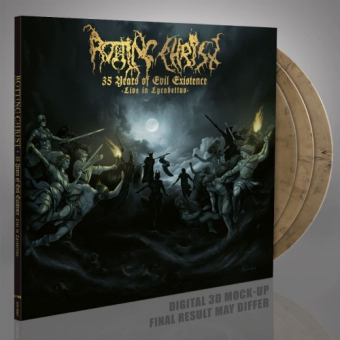 ROTTING CHRIST 35 Years of Evil Existence - Live in Lycabettus 3LP GOLD BLACK MARBLED [VINYL 12"]