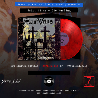 SAINT VITUS Die Healing – Limited Marble Red Vinyl in Luxurious Triple Gatefold , PRE-ORDER [VINYL 12"]