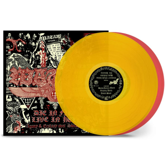 WATAIN Die in Fire - Live in Hell 2LP YELLOW RED , PRE-ORDER [VINYL 12"]