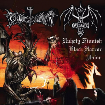 BLOODHAMMER / BLACK BEAST Unholy Finnish Black Horror Union LP BLACK [VINYL 12'']