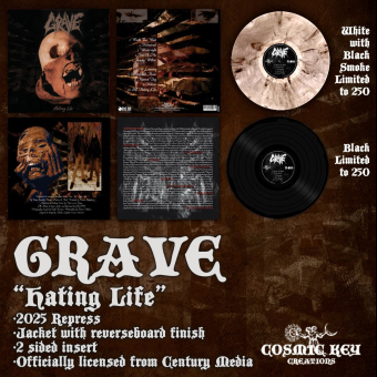 GRAVE Hating Life LP BLACK [VINYL 12"]