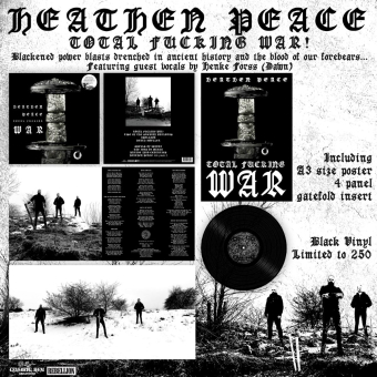 HEATHEN PEACE Total Fucking War LP BLACK , PRE-ORDER [VINYL 12"]