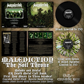 MALEDICTION The Soil Throne LP BLACK [VINYL 12"]