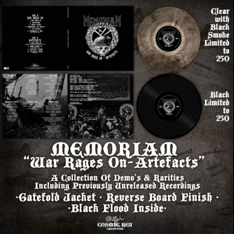 MEMORIAM War Rages On - Artefacts LP BLACK [VINYL 12"]