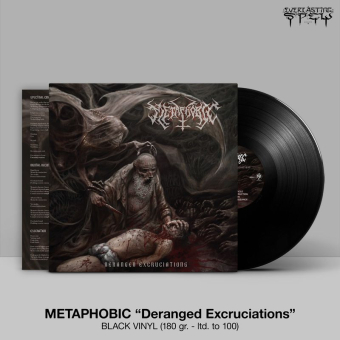 METAPHOBIC Deranged Excruciations LP BLACK , PRE-ORDER [VINYL 12"]