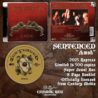 SENTENCED Amok (2025rp, lim 500, super jewel box) , PRE-ORDER [CD]