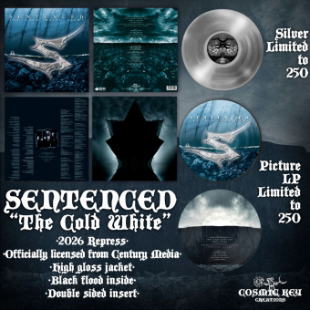 SENTENCED The Cold White Light LP SILVER , PRE-ORDER [VINYL 12"]