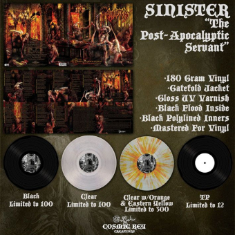 SINISTER The Post-Apocalyptic Servant LP SPLATTER [VINYL 12"]
