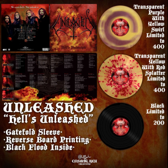 UNLEASHED Hell's Unleashed LP SWIRL [VINYL 12"]