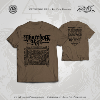WHOREDOM RIFE The Four Horsemen SHIRT SIZE XXL , PRE-ORDER